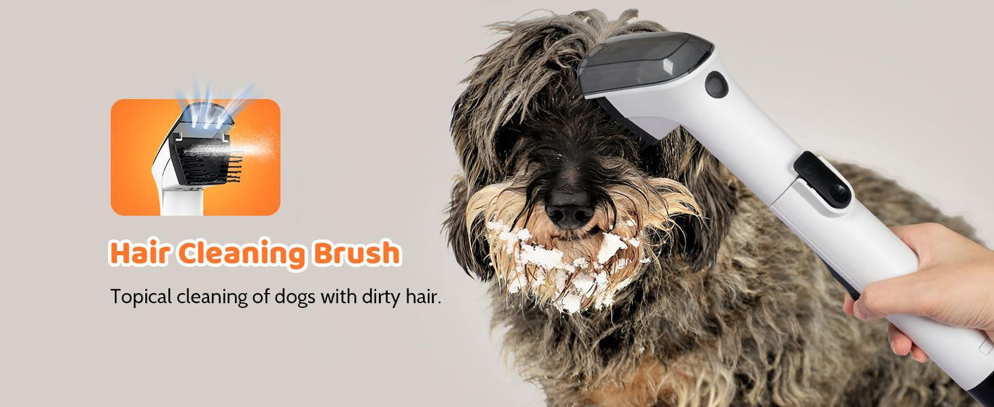 Dog Grooming Set, Pet Vacuum, Pet Blower, Drying And Suction 2 In 1 With 8 Pet Grooming Tools