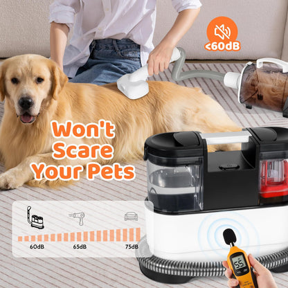 Dog Grooming Set, Pet Vacuum, Pet Blower, Drying And Suction 2 In 1 With 8 Pet Grooming Tools