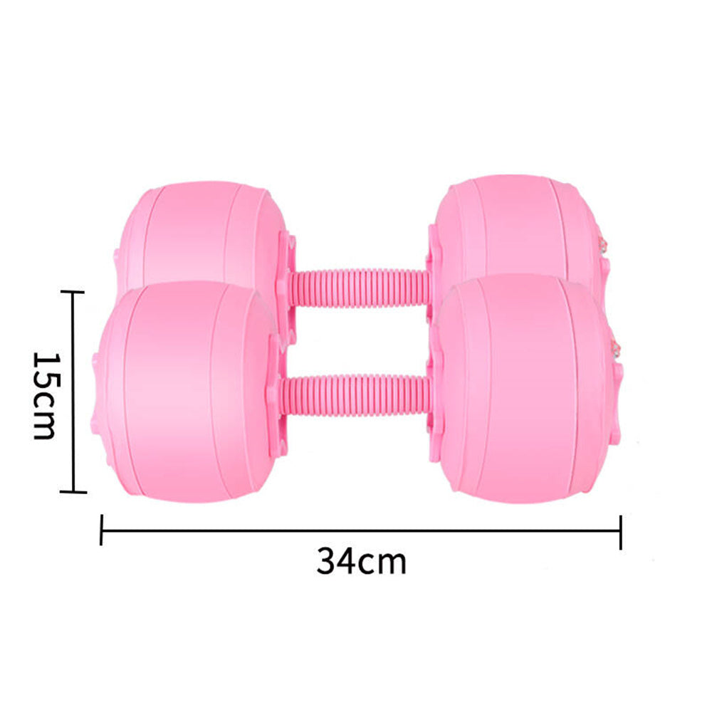 5-6KG Water Filled Travel Dumbbell Sets Home Gym Training Portable Fitness Adjustable Weights Equipment