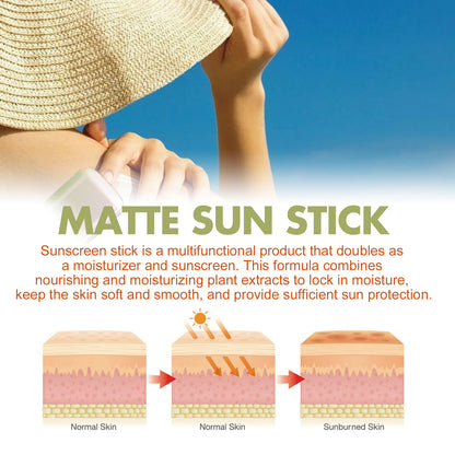 Jaysui Matte Protective Stick Protects UV Rays, Moisturizes, Repairs, Brightens Skin, Refreshing Skincare Cream For Summer