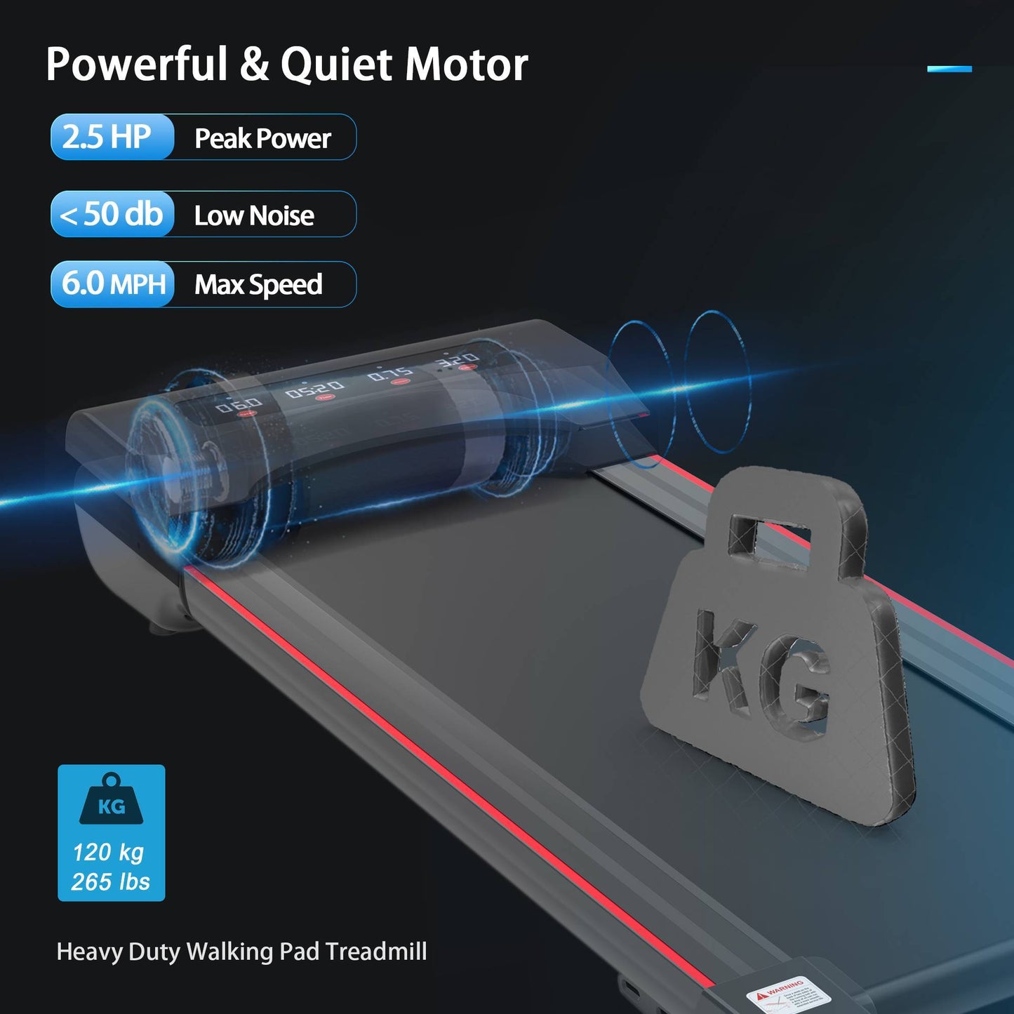 Under Desk Treadmill Machine Walking Pad For Home Office