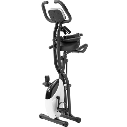 Folding Exercise Bike Fitness Upright Recumbent X-Bike With 10-Level